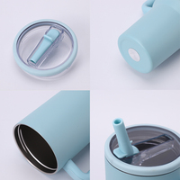 Gobelet isotherme à double paroi 40oz avec paille rabattable et poignée, en acier inoxydable anti-fuite pour bureau, voiture, vente en gros, logo personnalisé