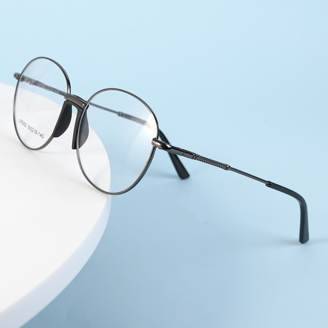 Drop Ship High Quality Unisex Alloy Optical Eyeglasses Prescription Eyewear for Myopia Hyperopia Solid 6 Colors Available