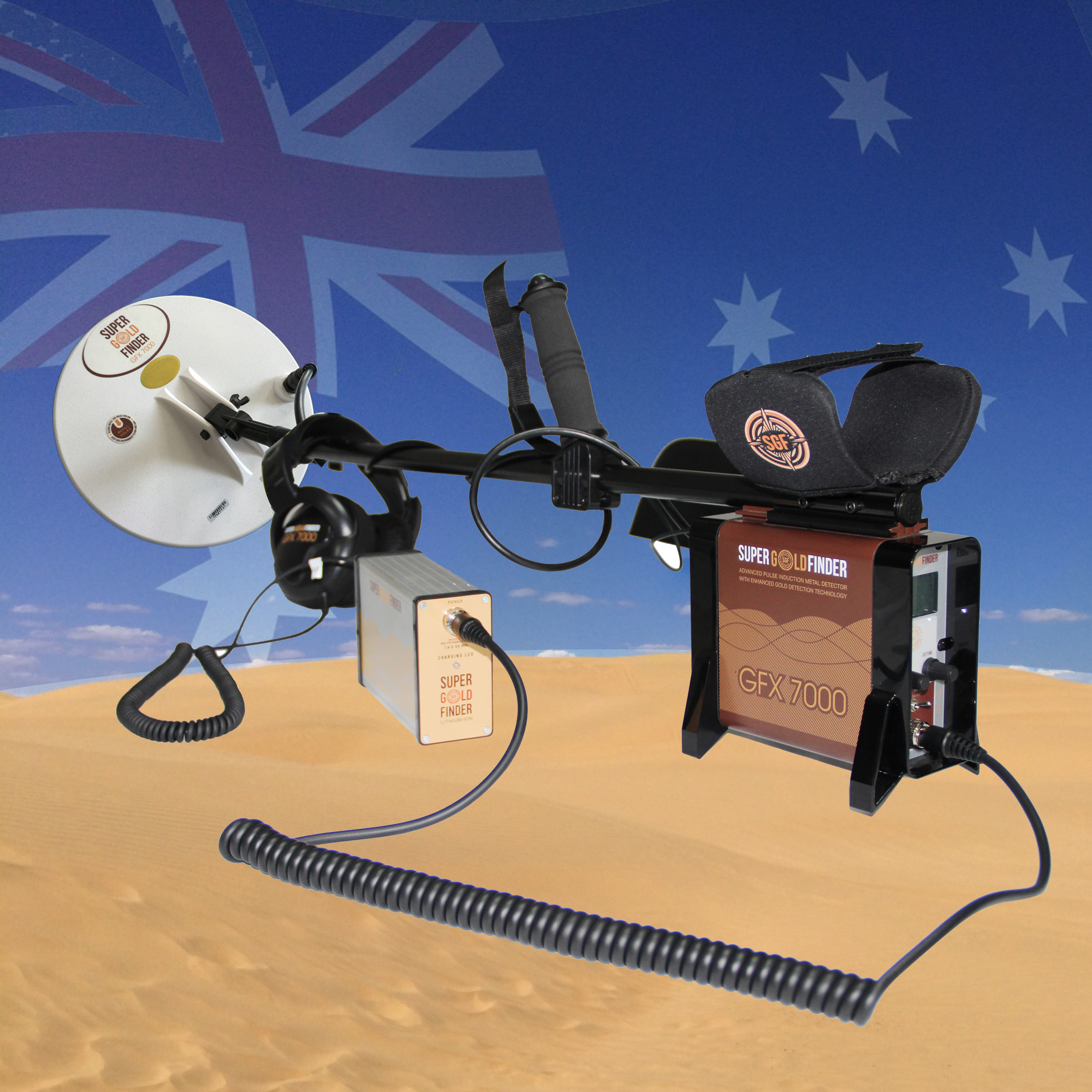 Профессиональный Подземный металлоискатель Cofinder Factory Gfx7000, детектор насекомых с простым использованием золота и серебра