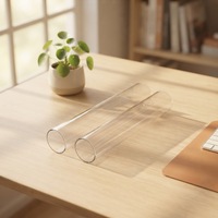 Bougeoir cylindrique Offre Spéciale de taille personnalisée Cheminée en verre Décoration de mariage simple Bougeoir transparent