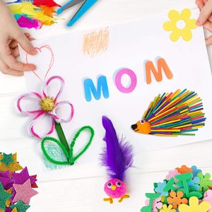 Di <span class=keywords><strong>natale</strong></span> per <span class=keywords><strong>bambini</strong></span> 1500pcs occhi finti paillettes colorate ricci steli di ciniglia tubo pulitori kit set per <span class=keywords><strong>bambini</strong></span> FAI DA TE arte mestiere - Product Image 3