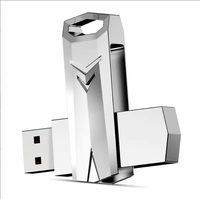 USB 3.0 Metal Warrior PD096 Hadiah Perusahaan Baru dengan Logo Kustom 32GB-256GB Flash Drive Promosi Bisnis dengan Garansi 2 Tahun