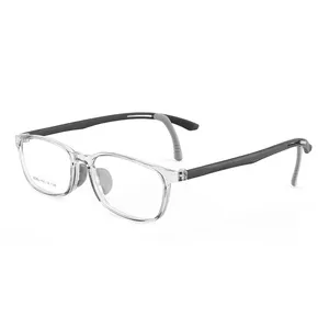 YC 2024 armações de óculos pretas econômicas TR90 almofadas de silicone para nariz óculos infantis