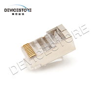 Precio de fábrica Cat5e RJ45 Conector de enchufe Conectores RJ45 Blindados de metal para red de conexión