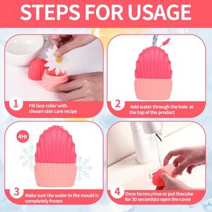 Face and Eye Massager <b>Silicone</b> Ice Roller - Skincare Ice Roller Globes Facial Beauty Ice Roller Skin Care <b>Tools</b> - Product Image 3