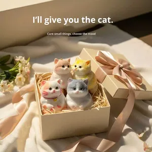Juguete Antiestrés de Gato Realista para Oficina, Venta al por Mayor, Juguete de Gato para Apretar y Aliviar el Estrés - Product Image 2