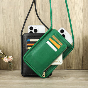 AndoBag Fashion Phone Crossbody Bags for Men Women Genuine Cow Leather Shoulder Bag Card Holder <b>Small</b> Wallet <b>Purse</b> 3057 - Product Image 2