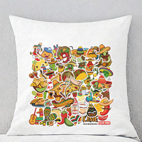 Taco de cuisine mexicaine mignon de dessin animé autocollants décoratifs PVC pour bouteille murale de voiture ordinateur portable Chic Cactus décoration de la maison mexicaine