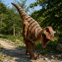 Costume de dinosaure réaliste T-Rex avec pattes cachées pour parcs à thème et parcs d'attractions - En vente