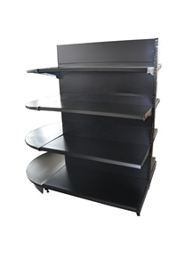 Kệ Đầu Tròn Tùy Chỉnh Kệ Trưng Bày Bằng Kim Loại Với Kệ Gondola Tiêu Đề Nửa Vòng - Product Image 2