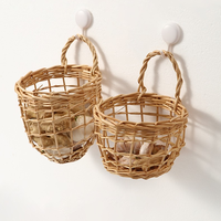 Petit panier de rangement mural pour cuisine - Design moderne et écologique pour comptoirs