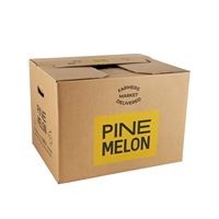 Caja de Envío para Productos Frescos de Granja con Asas para Fácil Transporte en Servicios de Entrega a Domicilio