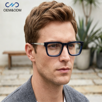 Lunettes de vue vintage GL6720 en acétate massif, monture rectangulaire pleine, durables, pour hommes et femmes