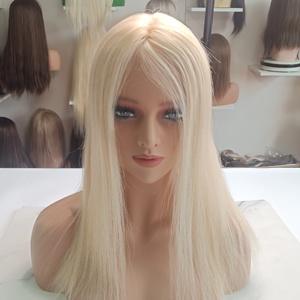 <span class=keywords><strong>Prothèse</strong></span> <span class=keywords><strong>capillaire</strong></span> hybride antidérapante de 16 pouces à densité moyenne, avec dessus en soie et base en PU, à clips à l'arrière, pour l'<span class=keywords><strong>alopécie</strong></span> - Product Image 6