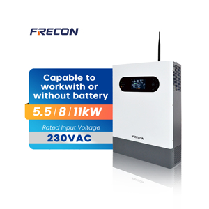 ราคาแผงโซลาร์เซลล์ 5KW 6KW 8KW 10KW 15KW แบบเฟสเดียว/สามเฟส พร้อมระบบ FRECON  3 ระบบ Smart Dual Output  ติดตั้งบนหลังคา  ระดับการป้องกัน IP65 - Product Image 1