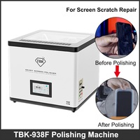 Machine de polissage et de rectification de bureau TBK 938F pour l'élimination des rayures sur les écrans de SAM, iPhone et montres, pour la réparation et la remise à neuf.