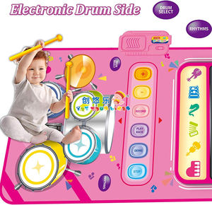 EPT Toys Tapis Musical 2 en 1 Cadeaux Éducatifs 3-6 Ans Piano et Batterie <span class=keywords><strong>5</strong></span> Modes de Jeu Tapis de <span class=keywords><strong>Danse</strong></span> Musical Jouets Tapis Clavier de Piano pour Enfants - Product Image 3