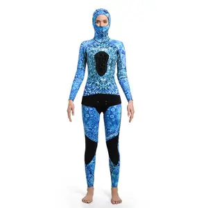 Seaskin Bộ Đồ Bơi Thoáng Khí Câu Cá Bằng Cao Su Neoprene 6Mm Hai Mảnh Cho Nữ