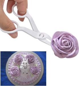 Tijeras de plástico <span class=keywords><strong>para</strong></span> pasteles, herramienta de decoración de Fondant de flores, levantador de flores <span class=keywords><strong>para</strong></span> pasteles, herramientas de pastelería <span class=keywords><strong>para</strong></span> decoración de Fondant - Product Image 5