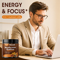 10-in-1 Pilz-Kaffeepulver Löwenmähne Chaga Reishi Cordyceps Funktionskaffee Nootropisches Adaptogen Instantkaffee OEM