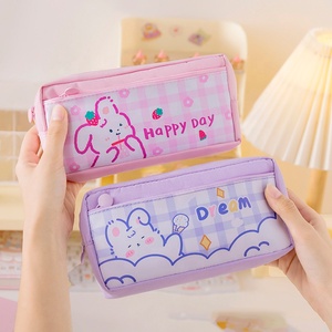 Estuche Escolar de Gran Capacidad 2026 para Niños, Diseño Kawaii de Dibujos Animados, Lona Oxford con Cierre - Product Image 3