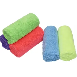 批发便宜的汽车干燥毛巾超细纤维吸收剂长短绒布洗车毛巾