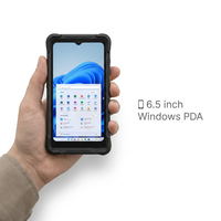 Tableta Robusta de 6.5 Pulgadas con Escáner de Código de Barras, PDA con Windows 11 Pro, Intel Celeron, 8GB+128GB, NFC, PC Industrial para Trabajo, WMS, IP65