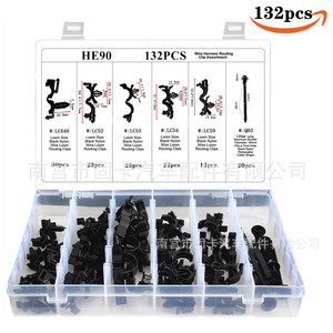 Universal Automotive Wiring Harness <b>Clips</b> Nylon C Shape 132Pcs Boxed For <b>Car</b> Body Fixing - Product Image 3