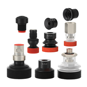 Ventouse en mousse Vac ZP3 10mm 16mm noire et rouge pour bras de robot industriel et automatisation - Product Image 1