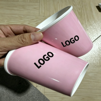 Tasse en porcelaine imitation papier réutilisable 280 ml, vente en gros, pour café et lait, compatible micro-ondes, personnalisable par sérigraphie, cadeau