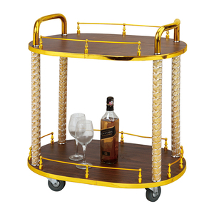 Diseño de moda, de <span class=keywords><strong>la</strong></span> fábrica de China, servicio de acero inoxidable Carro con ruedas carro de <span class=keywords><strong>la</strong></span> comida <span class=keywords><strong>hotel</strong></span> - Product Image 2