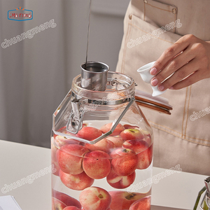 2L/3L/4L đồ uống Mason Jar với clip nắp và tap Glass nước trái cây Dispenser - Product Image 5