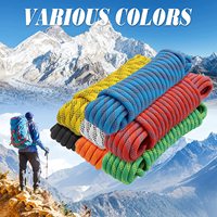 Certification CE d'usine corde d'escalade statique de sécurité extérieure de 11mm, corde d'évasion, corde de rappel corde de parachute