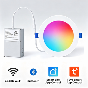 ไฟดาวน์ไลท์ LED RGBCW อัจฉริยะขนาด 4 นิ้ว 16 ล้านสี ปรับความสว่างได้ พร้อมกล่องเชื่อมต่อ ใช้งานร่วมกับ Alexa Google Home ได้รับการรับรองมาตรฐาน ETL - Product Image 4