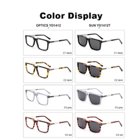 Lunettes optiques de haute qualité avec monture en acétate et branches en titane, lunettes de vue, lunettes anti-lumière bleue, lunettes de lecture