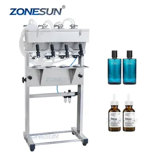 ZONESUN вакуумная жидкая машина для розлива духов, молока, воды, окуляра, косметика, напитков, оборудование для розлива бутылок