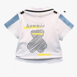 Polo para Niños, Estilo Coreano, Nuevo Estilo de Verano, Cuello de Solapa con Dibujos Animados, Manga Corta, Logotipo Personalizable - Product Image 3