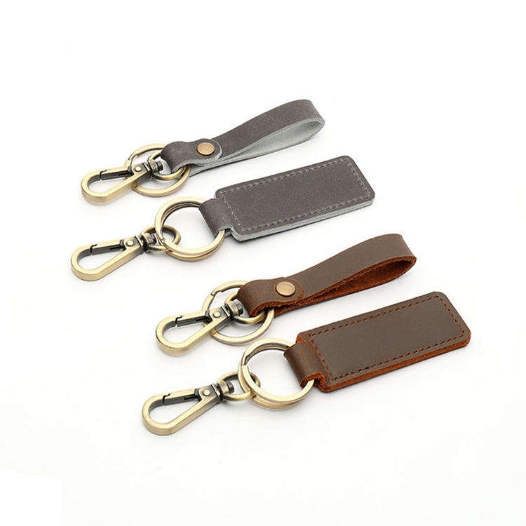 Personalized Custom Soft Genuine Leather Keychain