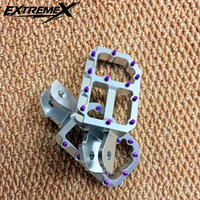 Repose-pieds larges en aluminium CNC 7075, pédales argentées pour Sur Ron Light Bee X LBX Talaria E-Ride Pro
