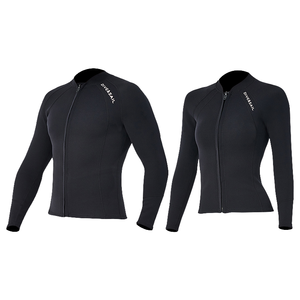 Traje de Neopreno de 2mm para Surf y Buceo, Chaqueta de Manga Larga con Cremallera Frontal y Cierre en el Pecho, para Hombre y Mujer, Venta al Por Mayor - Product Image 1