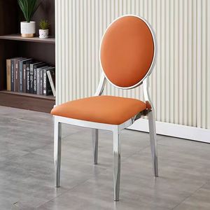 <span class=keywords><strong>Chaise</strong></span> de banquet ergonomique moderne blanche et stable, avec dossier rond rembourré, pour hôtel, appartement, événement, fête, mobilier - Product Image 3