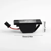 Luz LED para Matrícula de Coche, Lámpara sin Errores para Nissan X-Trail T30 T31 Qashqai J10 J11 Primera Pathfinder R51 Juke F15, 1/2 Piezas