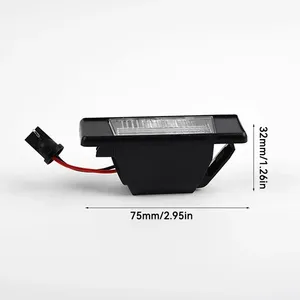 Lampe de plaque d'immatriculation LED sans erreur pour Nissan X-Trail T30 T31 Qashqai J10 J11 Primera <span class=keywords><strong>Pathfinder</strong></span> R51 Juke F15 (<span class=keywords><strong>1</strong></span>/2 pièces) - Product Image 2