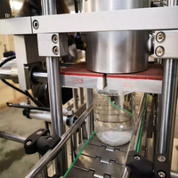 Machine de remplissage automatique durable en acier inoxydable pour liquides acides et corrosifs, idéale pour les lignes de mise en bouteille industrielles de produits chimiques quotidiens