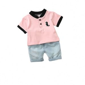 Ensembles de vêtements en coton à imprimé dinosaure rayé pour garçons, nouveaux vêtements pour tout-petits, style décontracté, costumes pour petits garçons de 0 à 4 ans - Product Image 3