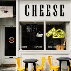 Cheese Letreros Neon LED indoor hanging ambient light shop <b>sign</b> wall decoration light entrance indicator light luminous <b>sign</b> - Product Image 3