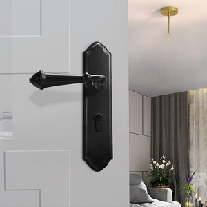 YONFIA 8075P29 Tay Nắm Cửa Nội Thất Gia Đình Cổ Điển Truyền Thống Màu Đen Tay Nắm Cửa Phòng Ngủ Tay Nắm Cửa Nhà Cho Nhà Vệ Sinh Cửa Gỗ - Product Image 6