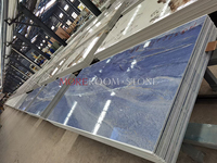 Grandes dalles de porcelaine d'extérieur en granit bleu brésilien Azul Macaubas