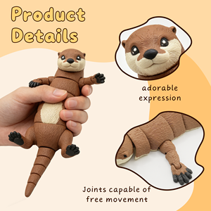 Jouet d'outarde articulé imprimé en 3D, figurine d'outarde flexible et mobile, modèle animal en PLA, décoration d'intérieur, cadeau pour enfants, anti-stress - Product Image 5