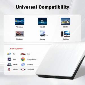 Reproductor de DVD externo Delgado USB 3,0 tipo C más nuevo, Unidad de CD/DVD ROM con función de lectura utilizada para PC portátil y unidad óptica de DVD RW - Product Image 5